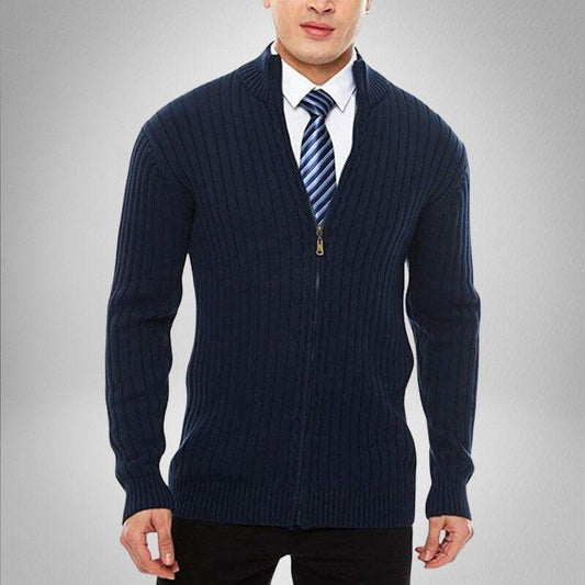 Cardigan en maille zippée pour hommes