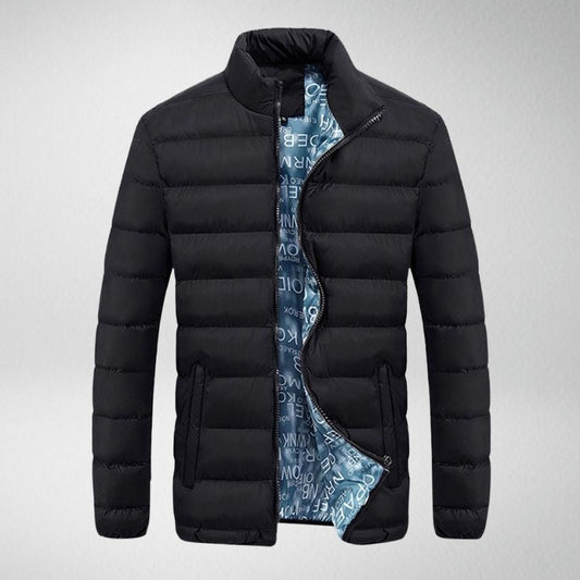 Veste matelassée monochrome classique pour hommes