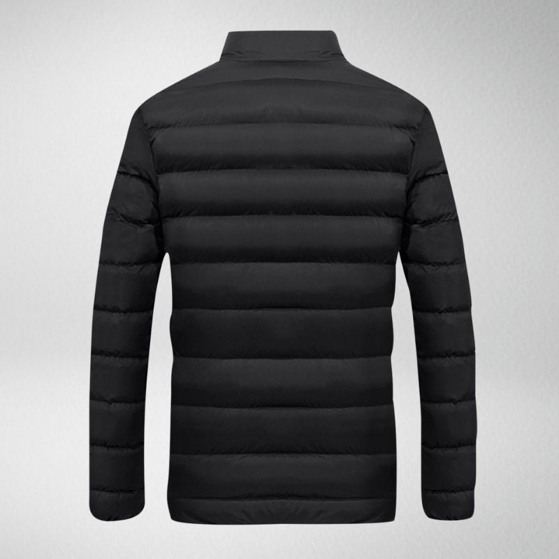 Veste matelassée monochrome classique pour hommes