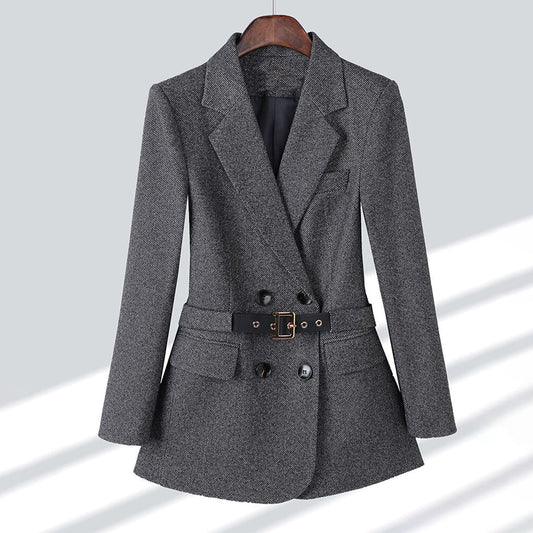 Blazer ceinturé pour femme