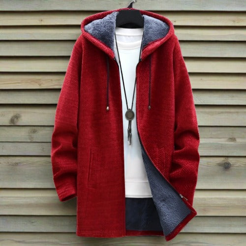 Cardigan long en coton avec grandes poches pour un style sans effort pour les hommes